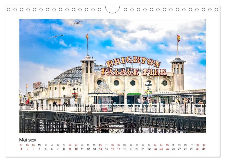 Produktbild: S&uuml;dengland - Impressionen aus dem S&uuml;dwesten von England (Wandkalender 2026 DIN A4 quer), CALVENDO Monatskalender