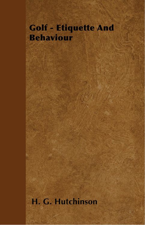 Produktbild: Golf - Etiquette And Behaviour