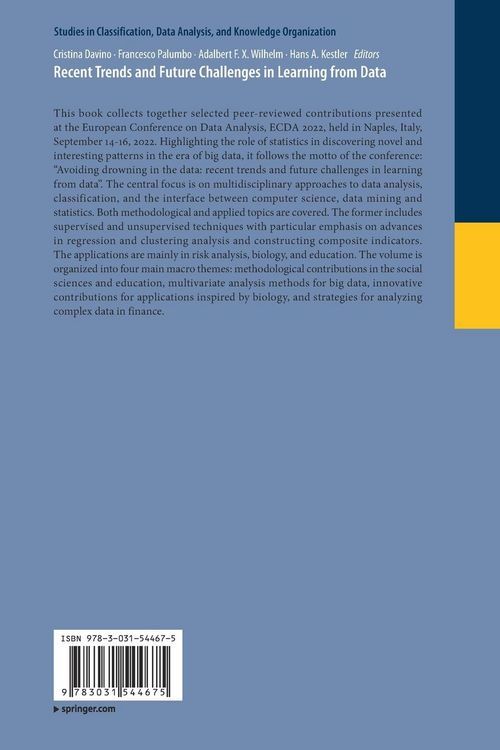 Produktbild: Recent Trends and Future Challenges in Learning from Data