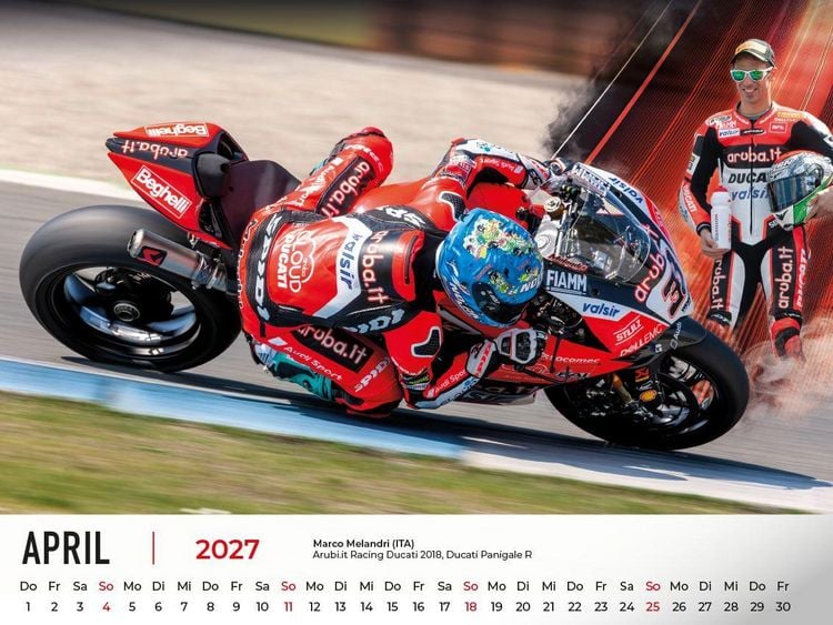 Produktbild: The Best of Ducati im Rennsport Kalender 2027