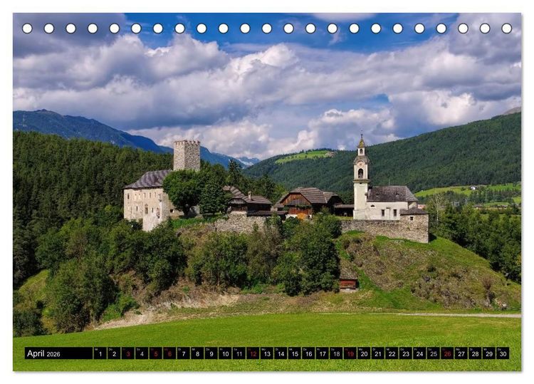Produktbild: Pustertal - Das gr&uuml;ne Tal S&uuml;dtirols (Tischkalender 2026 DIN A5 quer), CALVENDO Monatskalender