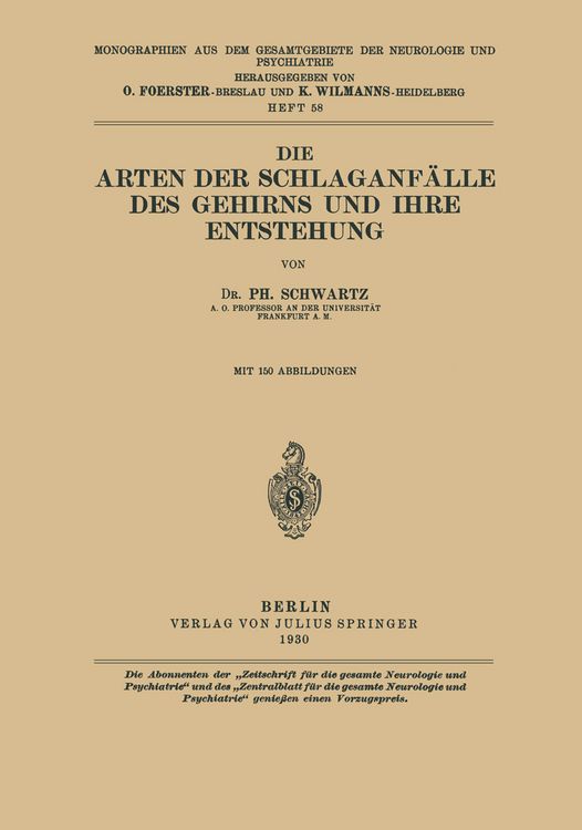 Produktbild: Die Arten der Schlaganf&auml;lle des Gehirns und ihre Entstehung