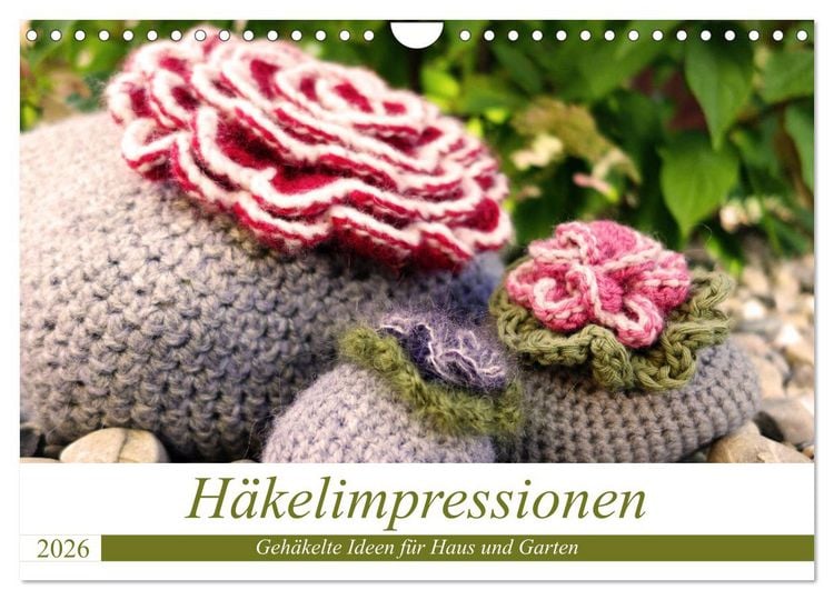 Produktbild: H&auml;kelimpressionen - Geh&auml;kelte Ideen f&uuml;r Haus und Garten (Wandkalender 2026 DIN A4 quer), CALVENDO Monatskalender