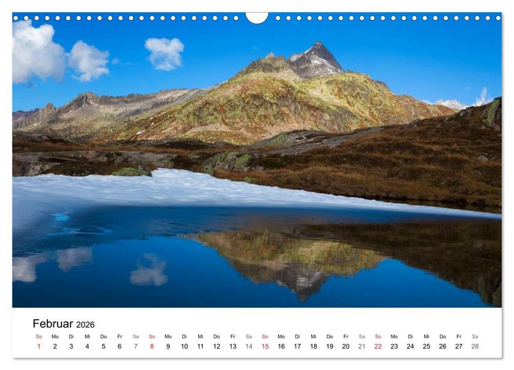 Produktbild: BERGSEEN Schweizer Alpen (Wandkalender 2026 DIN A3 quer), CALVENDO Monatskalender