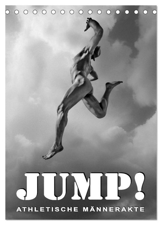 Produktbild: JUMP! ATHLETISCHE M&Auml;NNERAKTE (Tischkalender 2026 DIN A5 hoch), CALVENDO Monatskalender