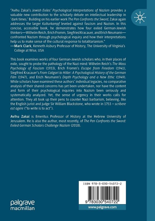 Produktbild: Jewish Exiles&rsquo; Psychological Interpretations of Nazism