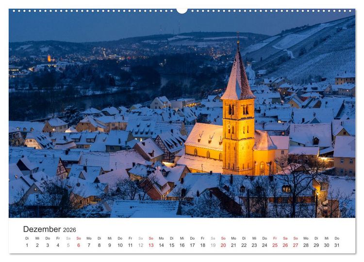 Produktbild: Malerisches Mainfranken (hochwertiger Premium Wandkalender 2026 DIN A2 quer), Kunstdruck in Hochglanz