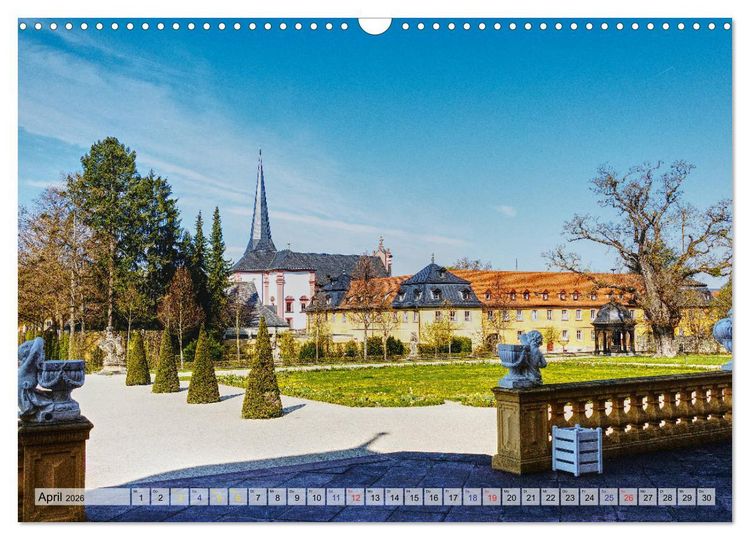 Produktbild: W&uuml;rzburg und Veitsh&ouml;chheim - romantische Rokoko St&auml;dte am Main (Wandkalender 2026 DIN A3 quer), CALVENDO Monatskalender