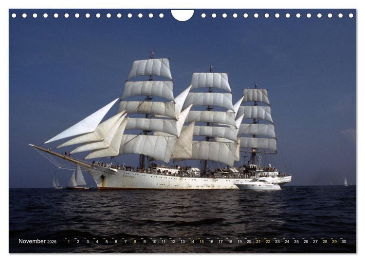 Produktbild: Analoge Fotografie Tall Ships Sail 1995 Bremerhaven (Wandkalender 2026 DIN A4 quer), CALVENDO Monatskalender