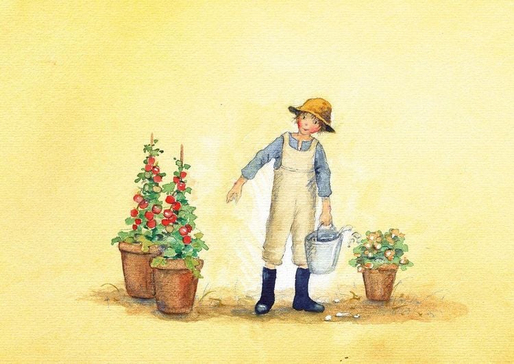 Produktbild: Postkartenbuch &raquo;Gartenkinder&laquo;