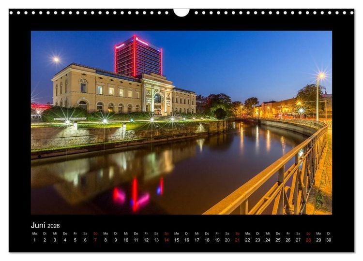 Produktbild: BRAUNSCHWEIG - Abendliche Impressionen (Wandkalender 2026 DIN A3 quer), CALVENDO Monatskalender