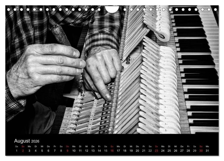 Produktbild: Klavierbau (Wandkalender 2026 DIN A4 quer), CALVENDO Monatskalender