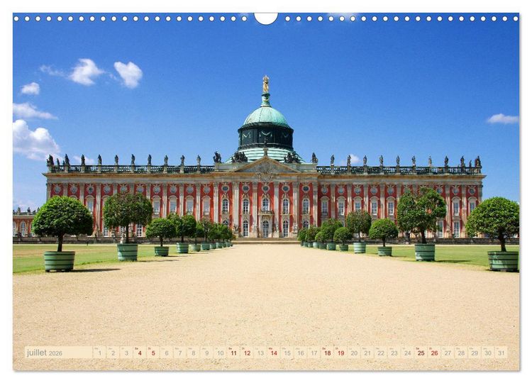Produktbild: Potsdam - Visite de la magnifique cit&eacute; au sud-ouest de Berlin (Calendrier mural 2026 DIN A3 vertical), CALVENDO calendrier mensuel
