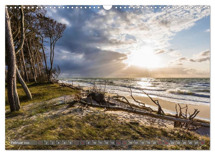 Produktbild: OSTSEEK&Uuml;STE Sehnsuchtsorte in Mecklenburg-Vorpommern (Wandkalender 2026 DIN A3 quer), CALVENDO Monatskalender