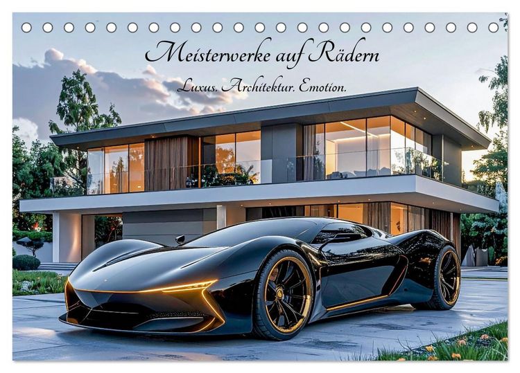 Produktbild: Meisterwerke auf R&auml;dern Luxus. Architektur. Emotion. (Tischkalender 2026 DIN A5 quer), CALVENDO Monatskalender