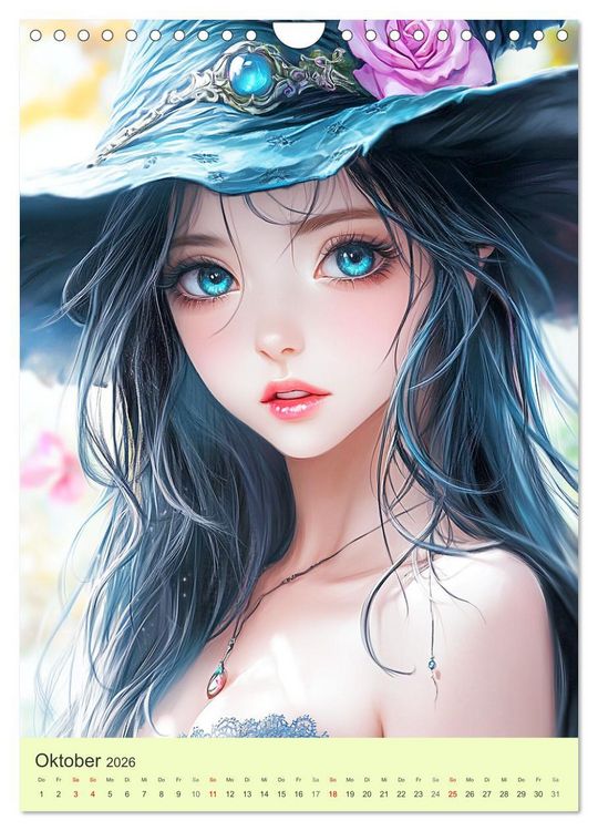 Produktbild: Keltische Mythen. Die magische Anderwelt-Fantasy im Manga-Stil (Wandkalender 2026 DIN A4 hoch), CALVENDO Monatskalender