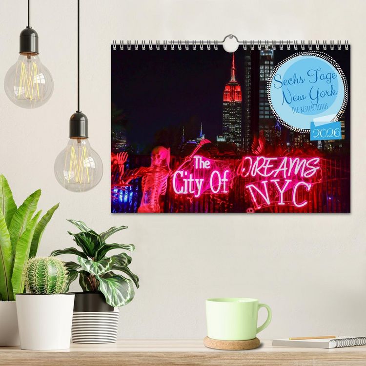 Produktbild: Sechs Tage New York (Wandkalender 2026 DIN A4 quer), CALVENDO Monatskalender