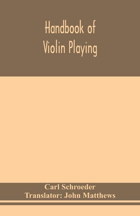 Produktbild: Handbook Of Violin Playing