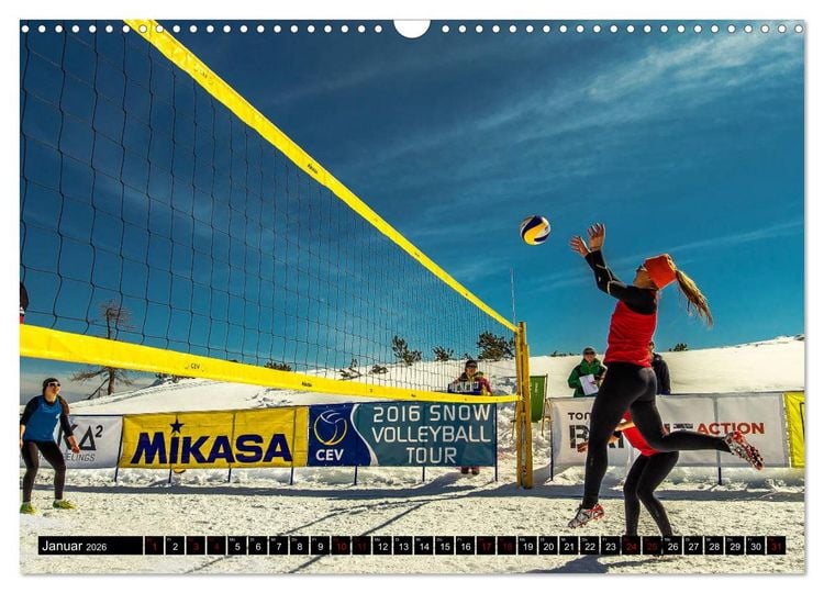 Produktbild: Volleyball Action (Wandkalender 2026 DIN A3 quer), CALVENDO Monatskalender