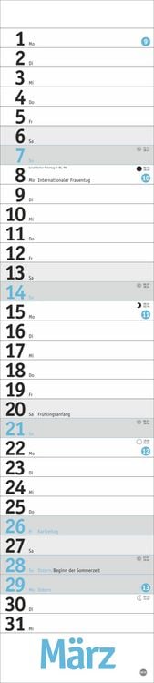 Produktbild: Langplaner, hellblau 2027