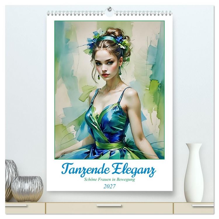 Produktbild: Tanzende Eleganz (hochwertiger Premium Wandkalender 2027 DIN A2 hoch), Kunstdruck in Hochglanz