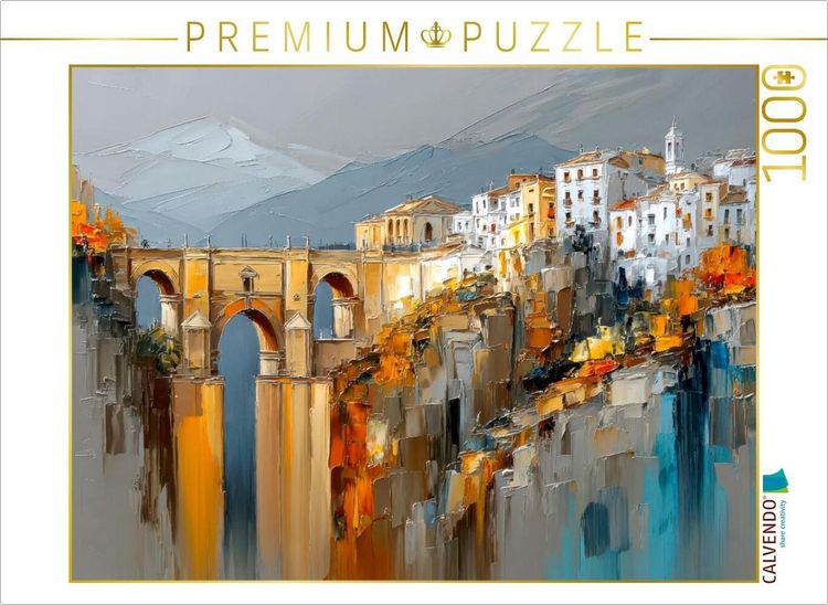 Produktbild: CALVENDO Puzzle Ronda - Puente Nuevo | 1000 Teile Lege-Gr&ouml;&szlig;e 64x48cm Foto-Puzzle f&uuml;r gl&uuml;ckliche Stunden