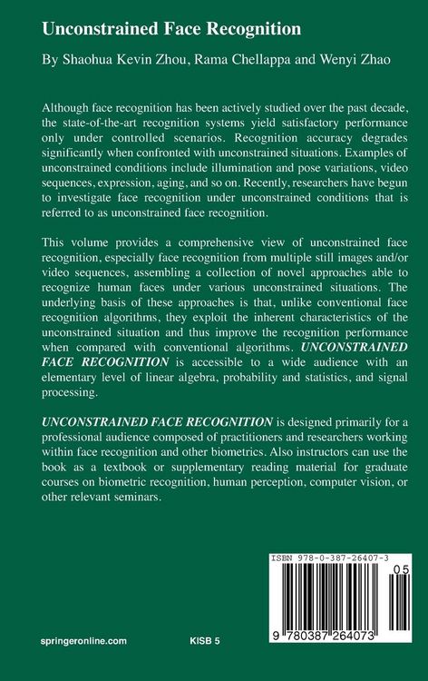 Produktbild: Unconstrained Face Recognition
