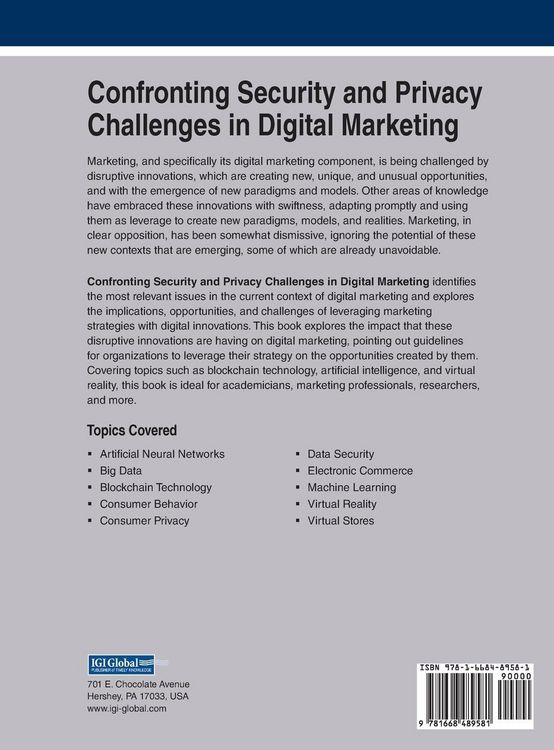 Produktbild: Confronting Security and Privacy Challenges in Digital Marketing