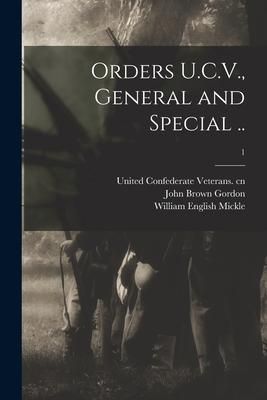 Produktbild: Orders U.C.V., General and Special ..; 1