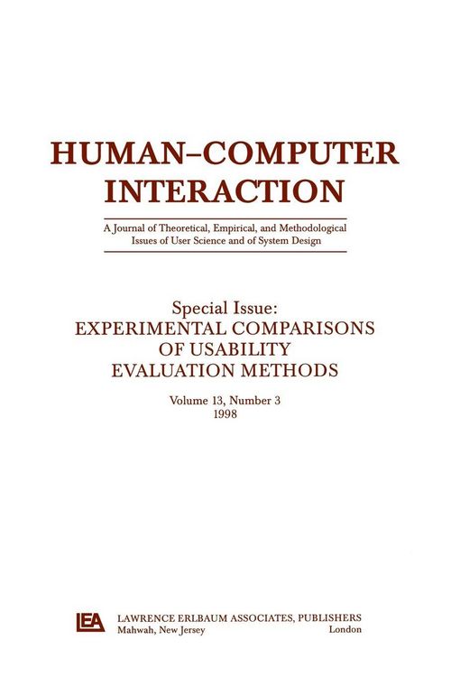 Produktbild: Experimental Comparisons of Usability Evaluation Methods
