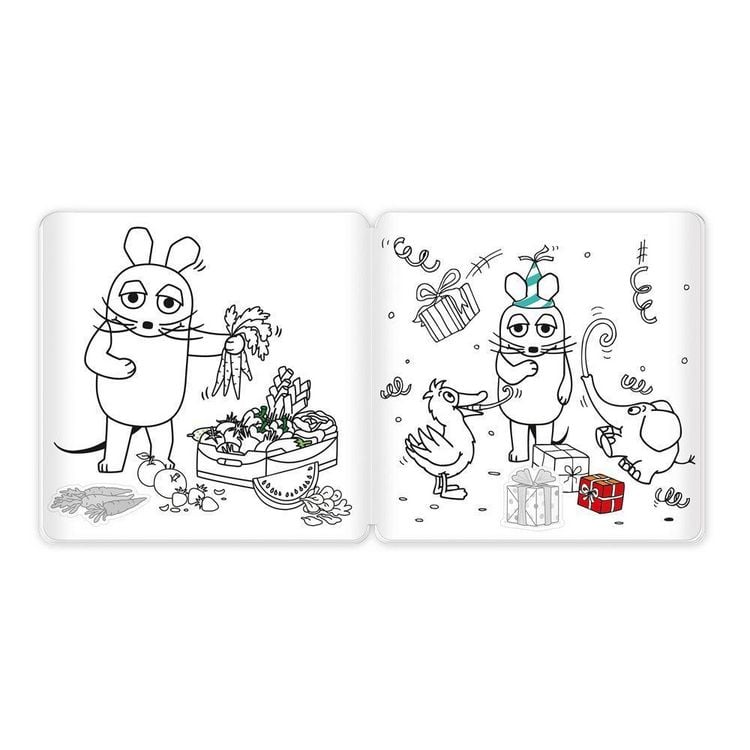 Produktbild: Tr&ouml;tsch Die Maus Stickermalbuch Malbuch mit Stickern