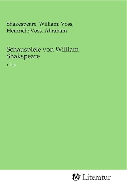 Produktbild: Schauspiele von William Shakspeare