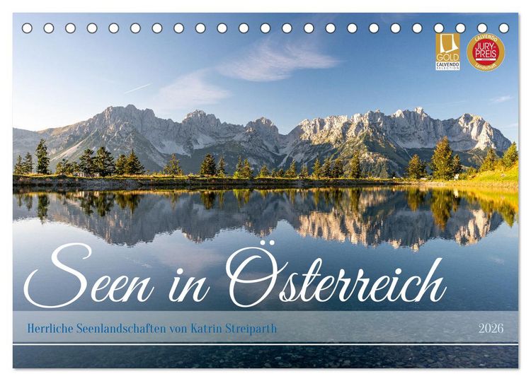 Produktbild: Seen in &Ouml;sterreich (Tischkalender 2026 DIN A5 quer), CALVENDO Monatskalender