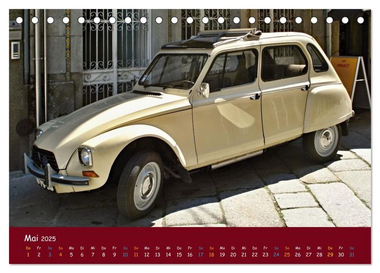 Produktbild: Citroen 2 CV Kult um die Ente (Tischkalender 2025 DIN A5 quer), CALVENDO Monatskalender