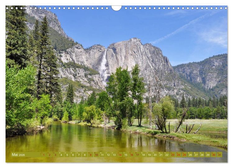 Produktbild: Erlebe mit mir die Landschaft des Yosemite Nationalpark (Wandkalender 2026 DIN A3 quer), CALVENDO Monatskalender