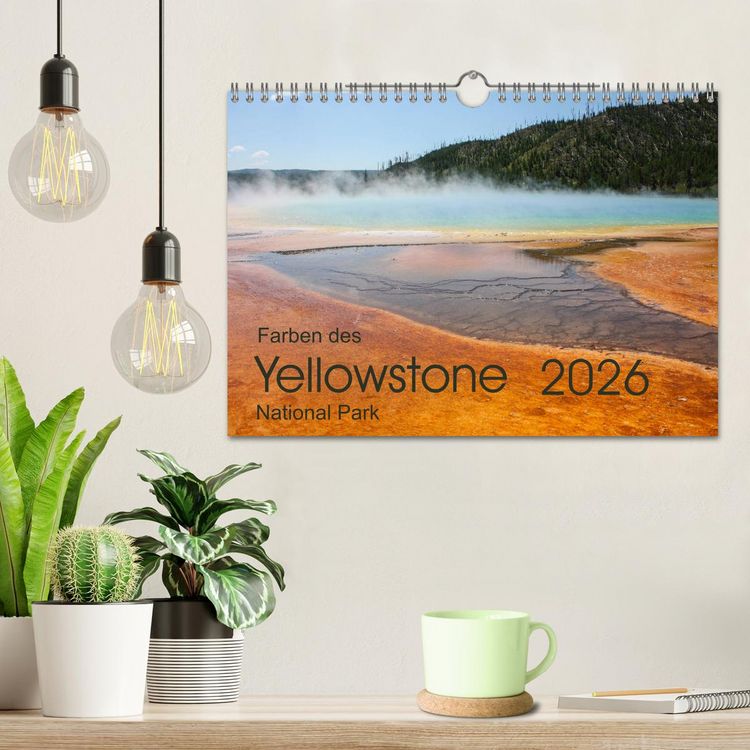 Produktbild: Farben des Yellowstone National Park 2026 (Wandkalender 2026 DIN A4 quer), CALVENDO Monatskalender
