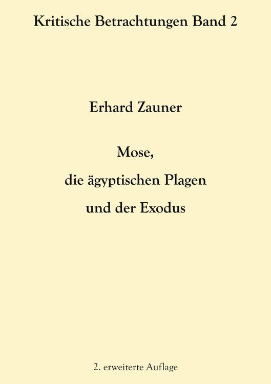 Produktbild: Mose, die &auml;gyptischen Plagen und der Exodus