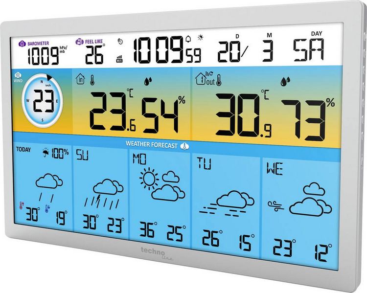 Produktbild: Techno Line WD2500 WD2500 Funk-Wetterstation Anzahl Sensoren max. 3