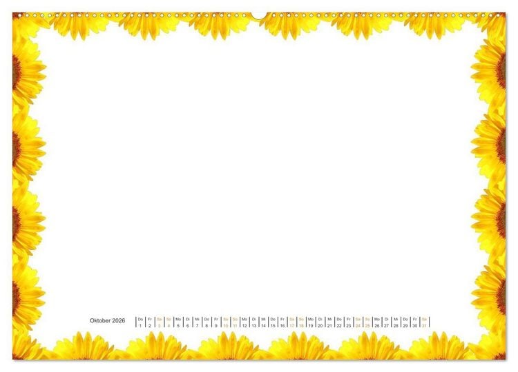 Produktbild: Bastelkalender Nostalgie-Rahmen 2026 (hochwertiger Premium Wandkalender 2026 DIN A2 quer), Kunstdruck in Hochglanz