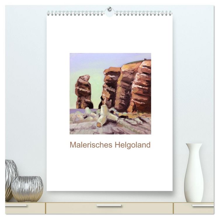 Produktbild: Malerisches Helgoland (hochwertiger Premium Wandkalender 2026 DIN A2 hoch), Kunstdruck in Hochglanz