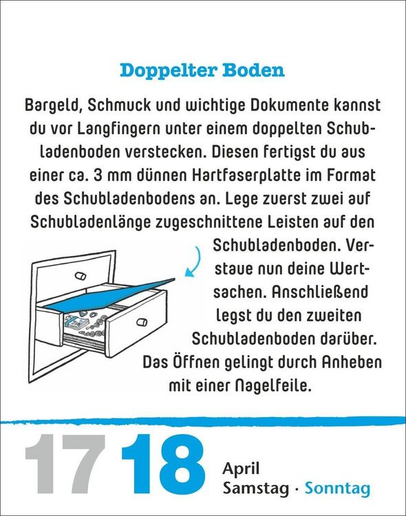 Produktbild: Lifehacks Tagesabrei&szlig;kalender 2027 - Der hilfreichste Kalender aller Zeiten