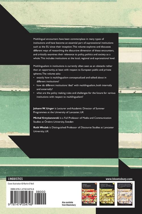Produktbild: Multilingual Encounters in Europe's Institutional Spaces
