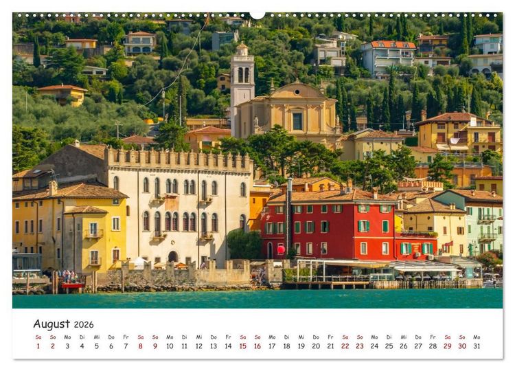 Produktbild: Malcesine am Gardasee (hochwertiger Premium Wandkalender 2026 DIN A2 quer), Kunstdruck in Hochglanz