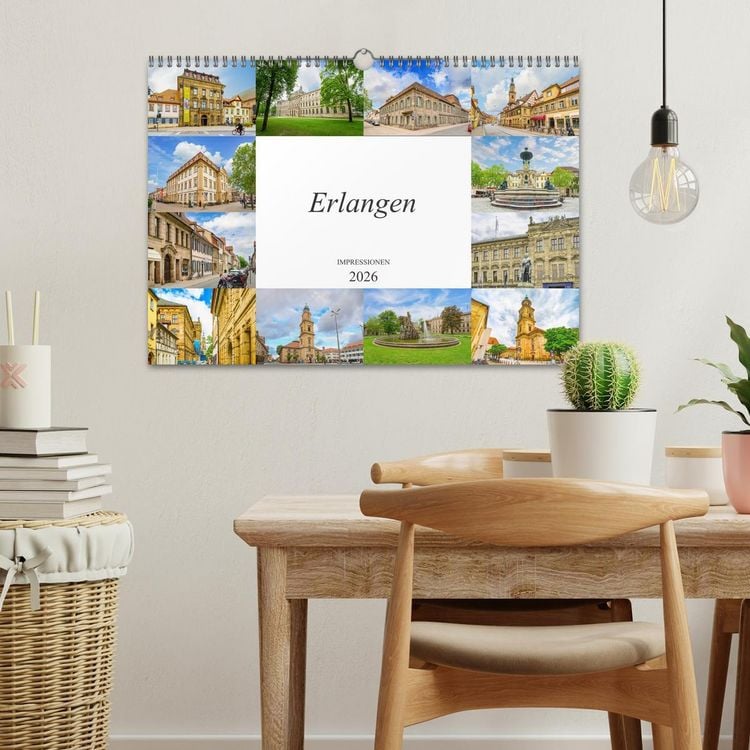 Produktbild: Erlangen Impressionen (Wandkalender 2026 DIN A3 quer), CALVENDO Monatskalender