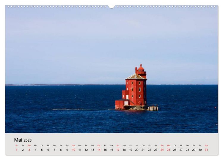 Produktbild: Mit den Hurtigruten unterwegs (hochwertiger Premium Wandkalender 2026 DIN A2 quer), Kunstdruck in Hochglanz