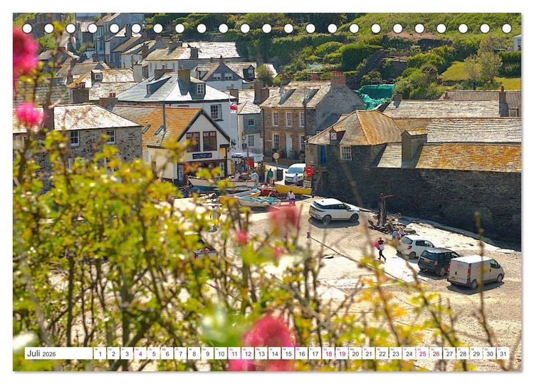 Produktbild: Port Isaac, Heimat der Fishermen`s Friends (Tischkalender 2026 DIN A5 quer), CALVENDO Monatskalender