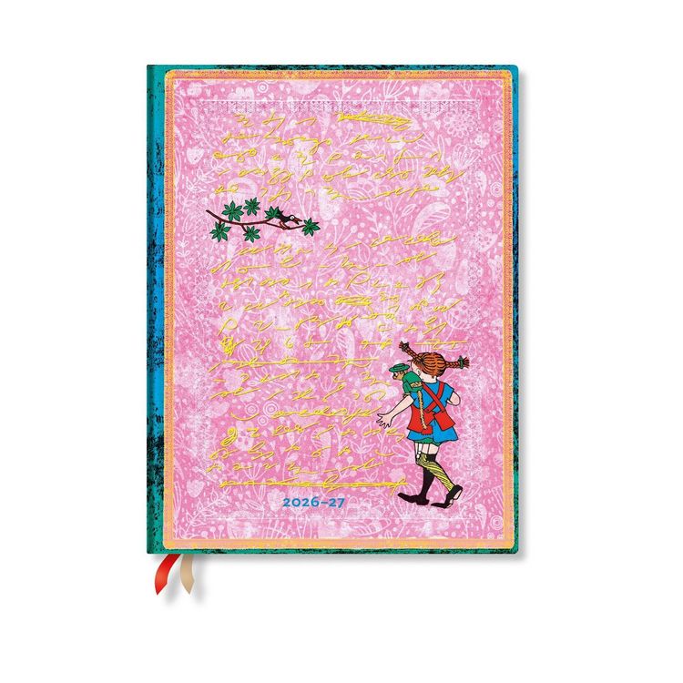 Produktbild: 2027 Astrid Lindgren, Pippi Longstocking Ultra Vertical Hardcover 18-Month Weekly Planner, 208pg, 80gsm by Paperblanks (Embellished Manuscripts Collection)