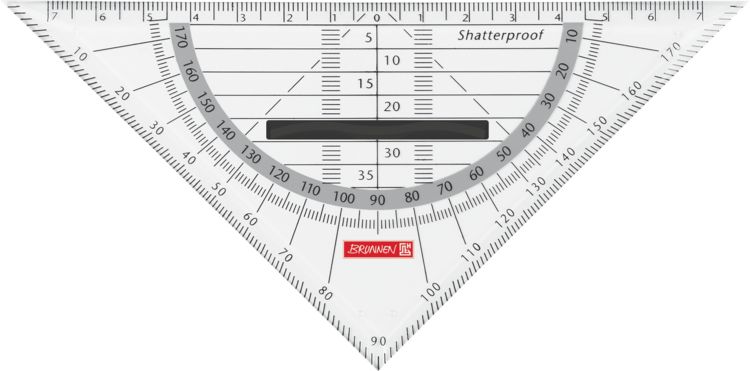 Produktbild: Brunnen Geometrie-Dreieck 16cm Griff onyx