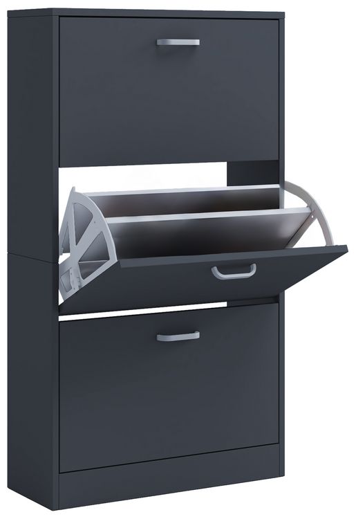Produktbild: Holz Regal Schuhschrank Schuhkipper Serie Sipos L