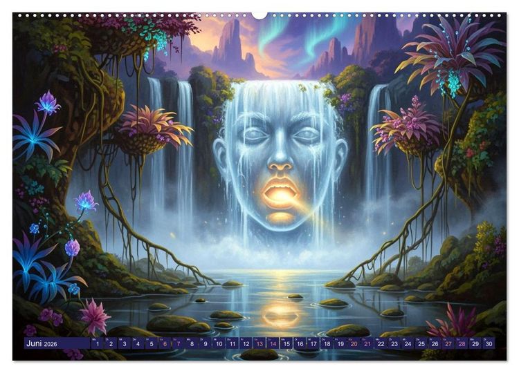 Produktbild: Nyorana &ndash; Die verborgene Insel (hochwertiger Premium Wandkalender 2026 DIN A2 quer), Kunstdruck in Hochglanz